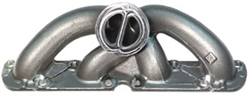 Customized ductile cast iron casting exhaust manifold for car